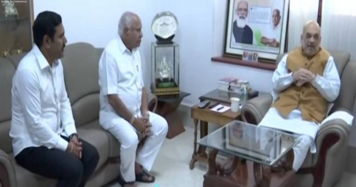 Amit Shah visits former Karnataka CM Yediyurappa in Bengaluru